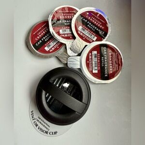 Bath & Body Works Black Car Fragrance Vent Clip & Refills